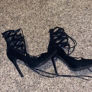 Strap up heels